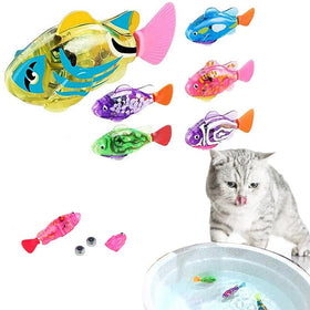 Cat Interactive Electric Fish Water Toy For Indoor Play Swimming Robot Fish Toys For Cat Dog Pet Baby ToysSwimmer Bath Robofish