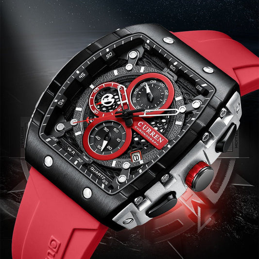 Men's Six - pin Quartz Tape Men's Watch Men's Six - pin Quartz Tape Men's - Shop - Saver