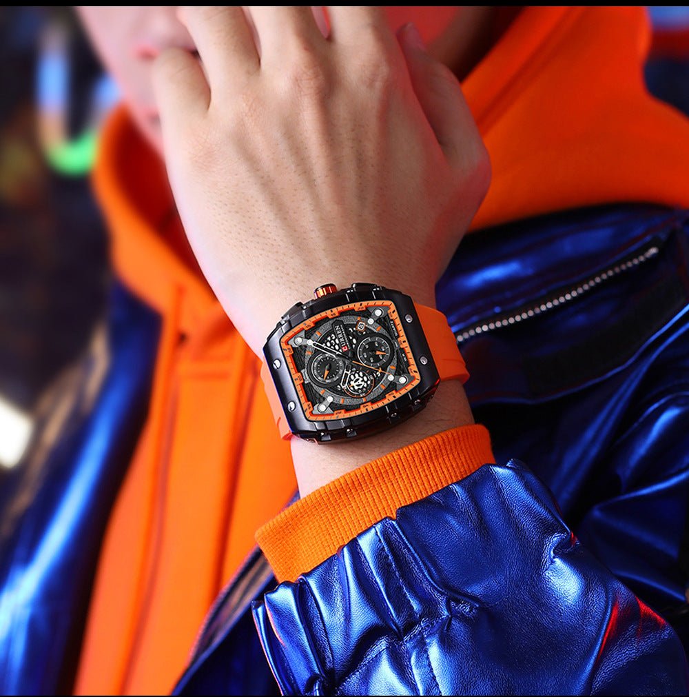 Men's Six - pin Quartz Tape Men's Watch Men's Six - pin Quartz Tape Men's - Shop - Saver
